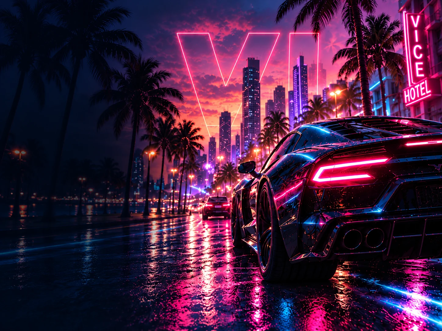 The official GTA VI video library · concept illustration